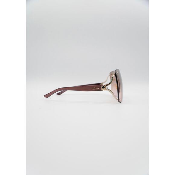 Christian Dior Vintage Oversized Brown and Gold Sunglasses main image 6